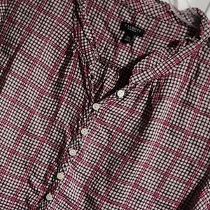 Talbots 2Xp Pink, Cream & Brown Blouse
